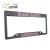 Import Go-Anywhere Vehicle Special Carbon Fiber/Steel/Plastic/Zinc Alloy/Aluminum Blank Black License Plate Frame from China