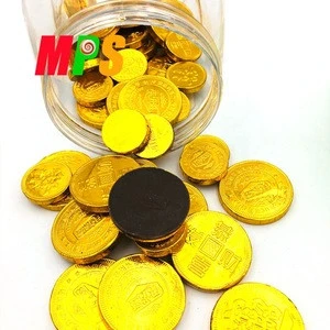 Gold Coin Shape Packed Dark Round Chocolate