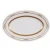 Import Gold rimmed luxury oval serving ceramic platter plates from China