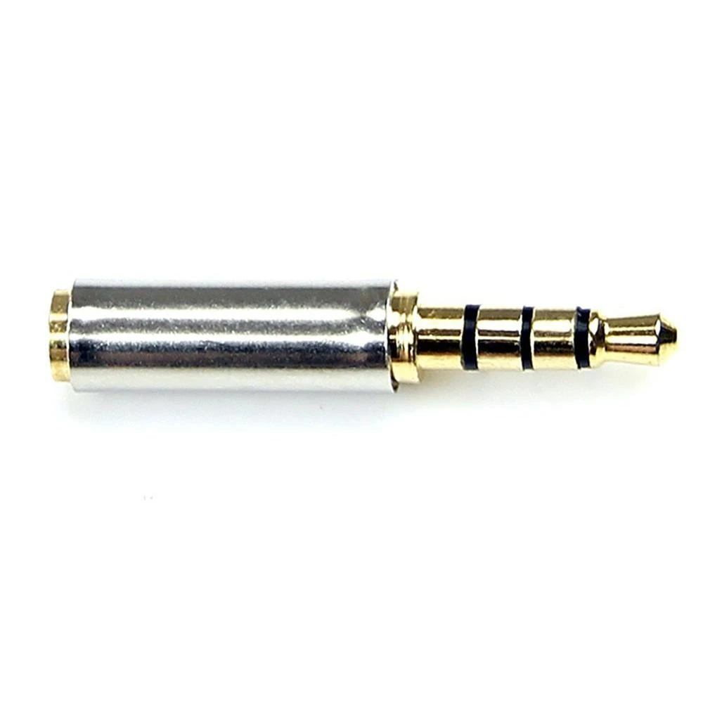 Golden 3.5mm Male to 2.5mm Female Plug Stereo Audio Earphone Jack Adapter Converter