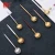 Import Golden Popular Black  Gift Silver Gold Party Dinner Table Spoon  Stainless Steel Titanium  korean Spoon from China