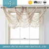 Good price 100% polyester type of office window valance transparent for living room house curtains