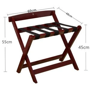 good quality solid hotel room folding wooden luggage racks