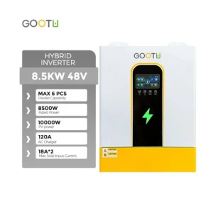 Gootu Parallel Off Grid Hybrid Inverter Pv 60-500Vdc 8.5Kw 11Kw 220V/230Vac Output 8Kw Dual Mppt Solar Hybrid Inverter