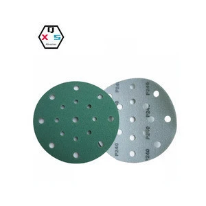 Green Color Car Painting used Hook &amp; Loop Abrasive Disc for Polishing