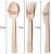 Green Earth Made In China Bamboo Fork Natural Birch Biodegradable Tableware Environmental Protection Green Wholesale