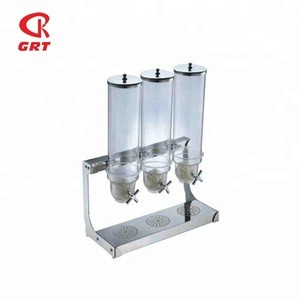 GRT-JVT-5A Stainless Steel Commercial Cereal Container Dispenser