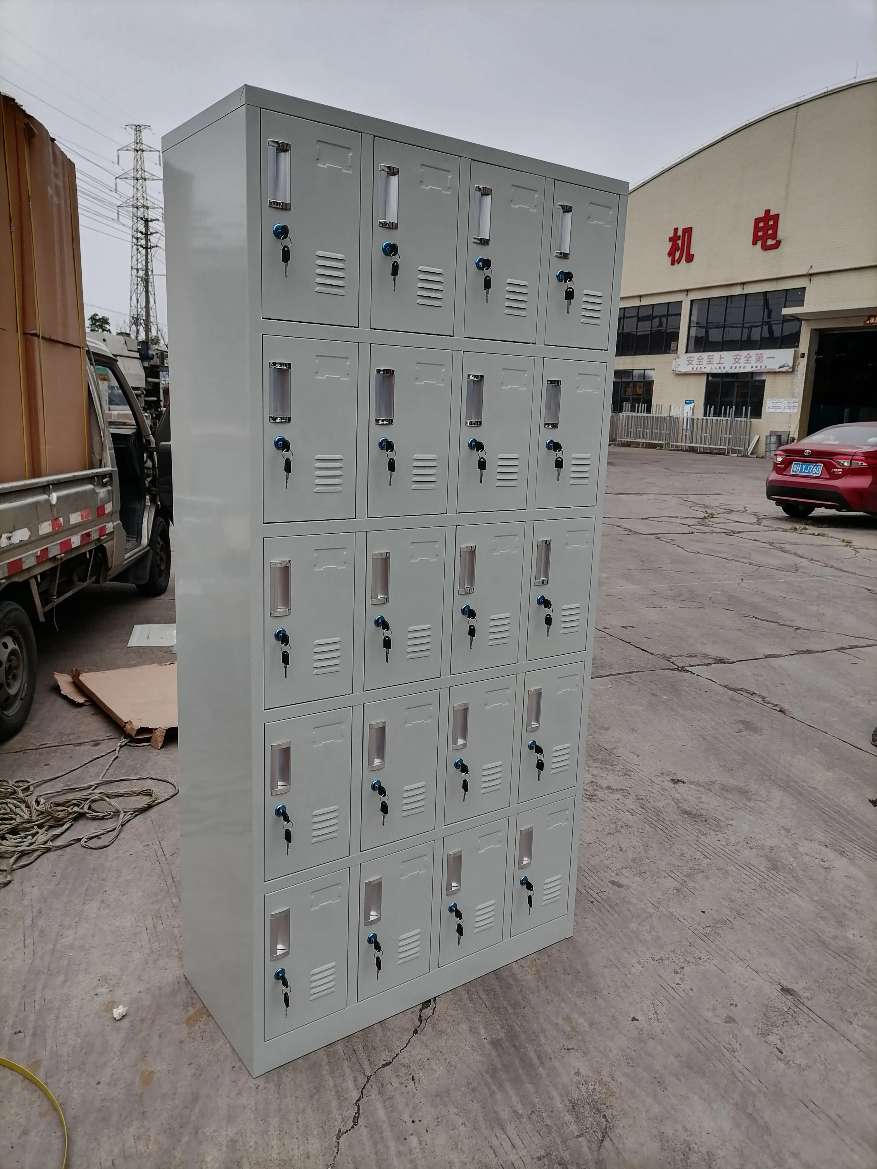 Guangdong vertical  library school office 20  door steel filing storage cabinet price