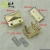 Import H-712 Qifeng hardware Shiny lighth gold custom bag hardware metal push handbag lock from China
