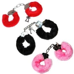 hand ring ankle cuffs restraint bed toys handcuffs up furry fuzzy  new bp3218
