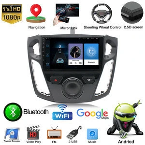 HD touch screen car auto radio navigation for Ford Focus 2012-2013 9.1 android system with Bluetooth video GPS navigator