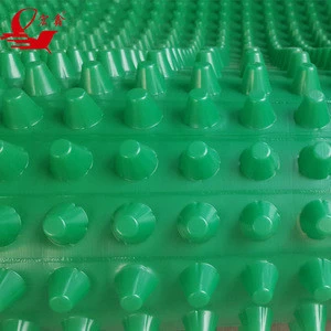 HDPE plastic dimpled waterproofing drainage board