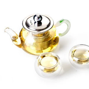 Heat Resistant Glass Teapot Transparent Coffee Pot Pyrex Blooming Tea Pot