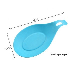 Heat Resistant Kitchen Utensils Spoon Holder Silicone Ceramic Spoon Rest
