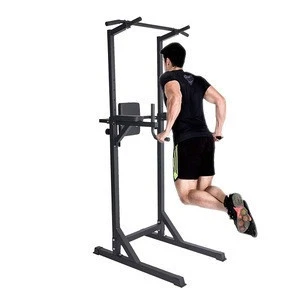 Heavy Duty Adjustable Power Tower Multi-Function Strength Training Dip Stand