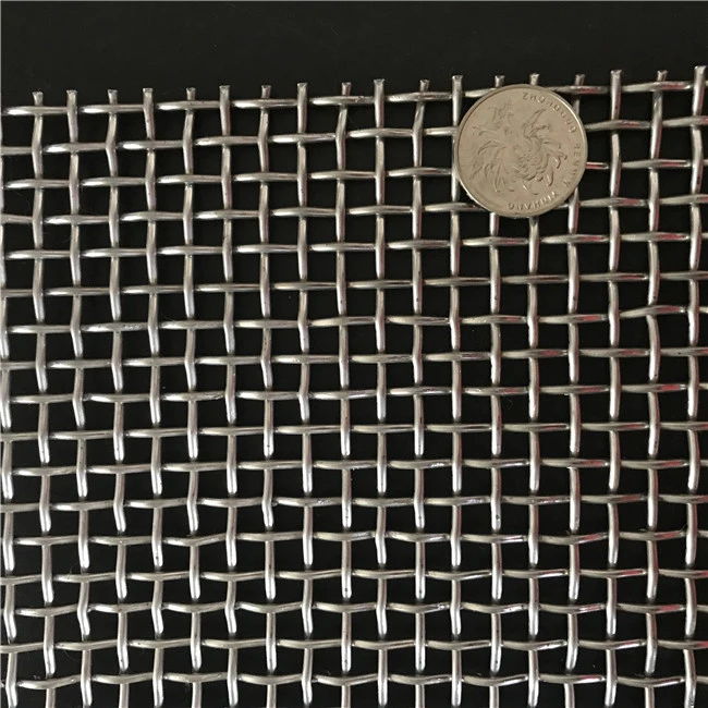 heavy duty thick stainless steel crimped woven wire mesh net