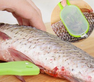 helpful kitchen accessories plastic &amp; stainless steel fish scale remover