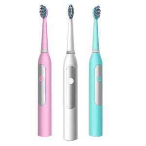 High Capacity Fashion Design Multi Color Intelligent Smart Soft IPX7 Waterproof 18650 Electric Adults Toothbrush