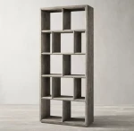 High-grade exquisite wooden bookshelf Villa club home club export can customize bookcase study living room furniture