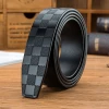 High Quality 100% Genuine Leather Belts New Arrival Automatic Buckle Men Ratchet Strap  Buckle Cowhide belt for men
