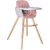 Import high quality 3D design PU cushion wooden baby dining chair from China