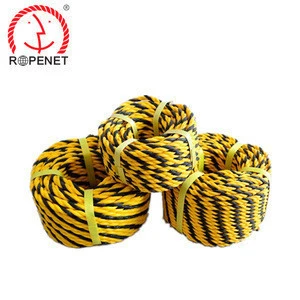 high quality 8mm-12mm polypropylene twisted tiger cord rope