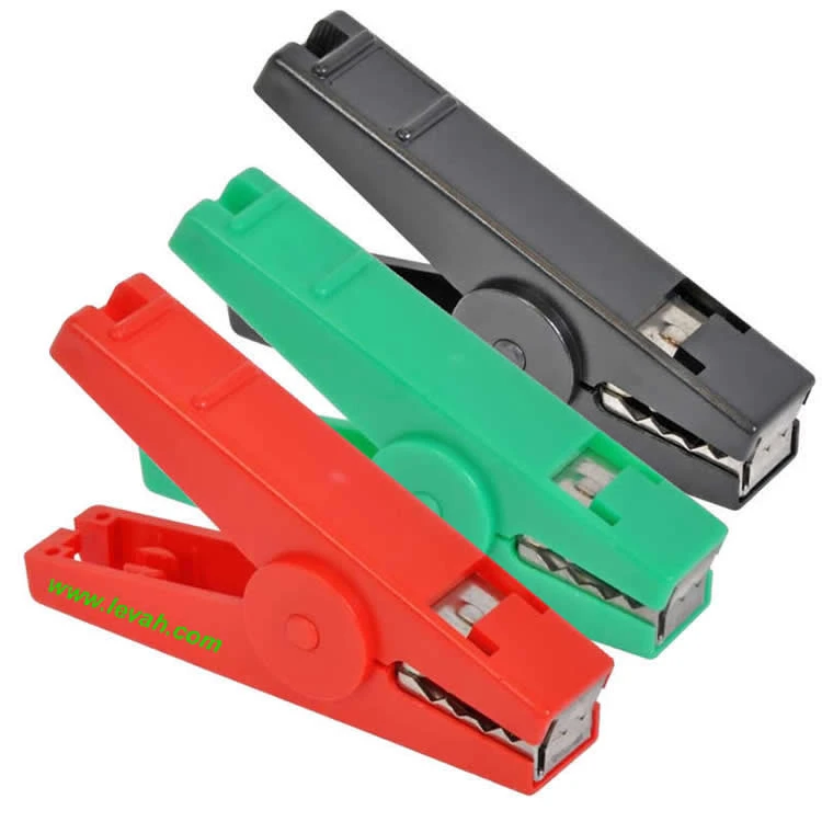 High Quality Battery Clamp Strong Spring Alligator Clip Safety Crocodile Clip Electric Fence