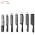 Import High Quality Black Hair Combs Pro Salon Hair Styling Hairdressing Antistatic Carbon Fiber Comb For Hair Cutting from China