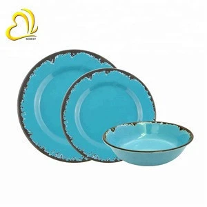 High quality blue melamine dinnerware sets melamine dinner set melamine tableware
