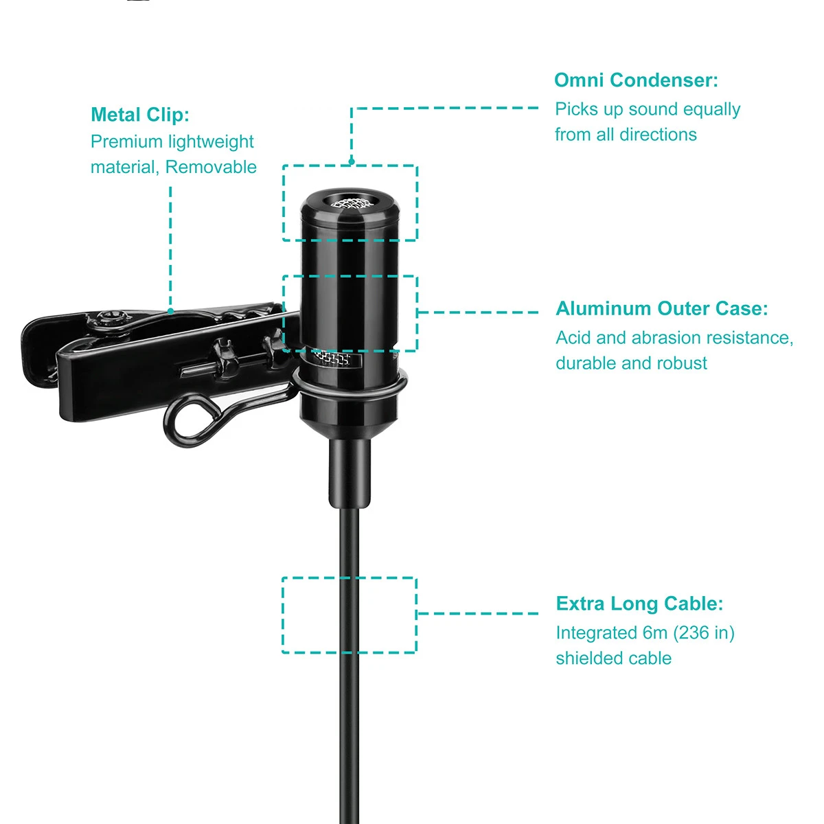 High quality camera accessories microphone lavalier