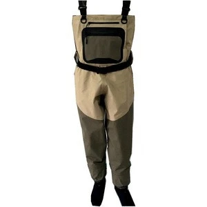 High Quality Chest Fishing Overalls Pants Breathable Stocking Foot Waders Respirant Boots for Men