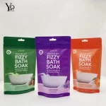 High Quality custom heat seal PET stand up skin care cosmetic zip lock plastic aluminum laminated pouch