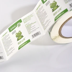 High Quality Custom Self Adhesive private labeling custom stickers label sticker roll