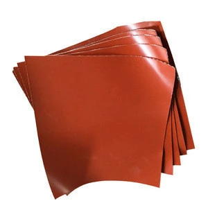 High quality fireproof Rubber silicone impregnated fiberglass cloth