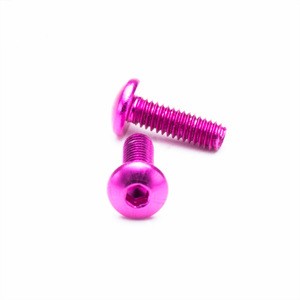 High quality Hexagon socket head cap color anodized m2 - m6 aluminum screws