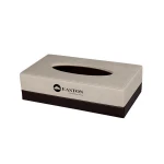 High quality hotel guestroom leather products folder leather tea rack