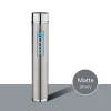 High Quality Matte Color ARC USB Electronic Lighter with LED Electric Quantity Display Cigarette Smoking