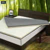 High-quality medium-hardness double-layer bamboo charcoal latex mattress cooling pad with removable mattress cover