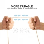 High quality nylon type c usb cable data cable