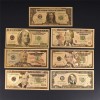 High Quality Original Size Colorized Gold Plated Banknotes Us Dollar Gold Foil Banknotes for Pattern customization