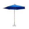 High quality outdoor2.5m  wooden shade umbrella beach green garden umbrella parasol