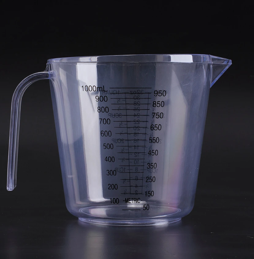 High quality PC 100ml/300ml/600ml  kitchen measuring container and cups