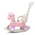 Import High quality rotating glow musical toddler walker plastic kids unicorn cartoon baby ride on animals rocking horse toy from China