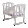 High quality Solid wood toddler bed Hand Actuated Newborn baby Cradle swing Crib