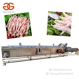 High Quality Stainless Steel Chicken Claw Skin Peeling Equipment Cleaning Machine Chicken Feet Processing Line