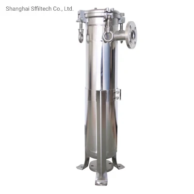 High Quality Stainless Steel Single Ss Liquid Bag Filter Housing