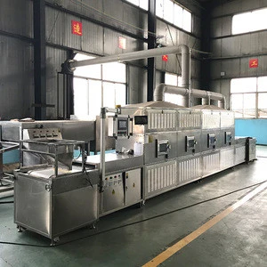 High Quality Tunnel 30 kw Microwave Drying Sterilization Machine For Condiment
