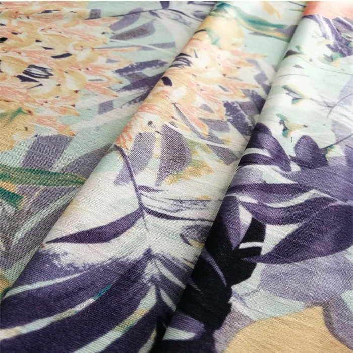 High quality weed printed lycra jersey fabric rolls