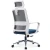Import High quality white nylon swivel chair mesh chair high back office chair from China