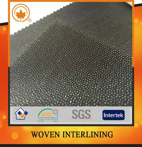 High quality woven adhesive fusible interlining for garment